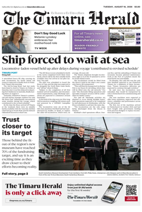 Cover of The Timaru Herald