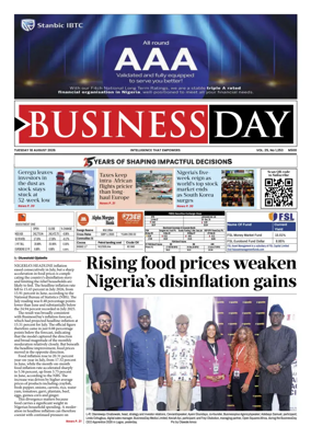 Cover of Business Day (Nigeria)