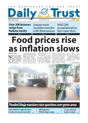 Cover of Daily Trust