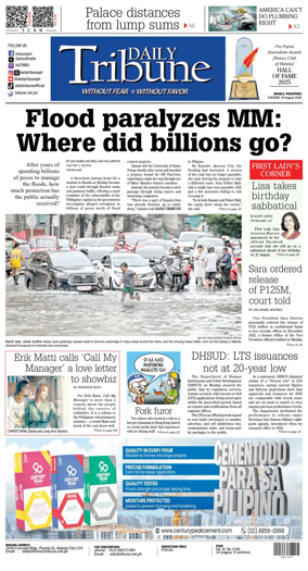 Cover of Daily Tribune (Philippines)
