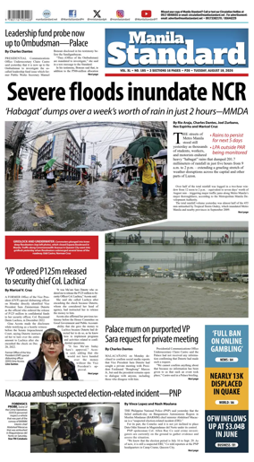 Cover of Manila Standard