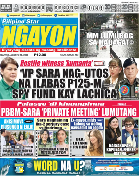 Cover of Pilipino Star Ngayon