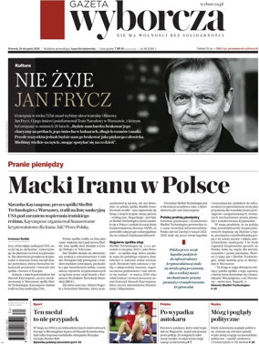 Cover of Gazeta Wyborcza Stoleczna