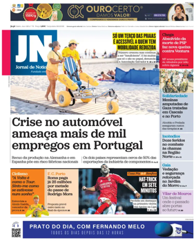 Cover of Jornal de Noticias