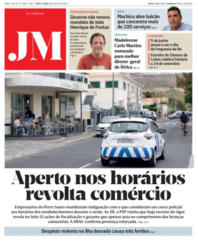Cover of Jornal Madeira