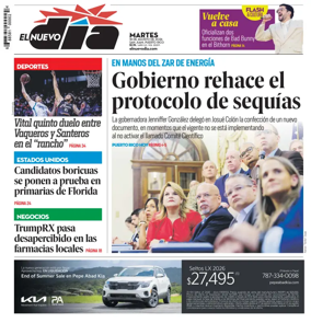 Cover of El Nuevo Dia