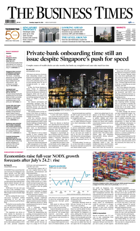 Cover of The Business Times
