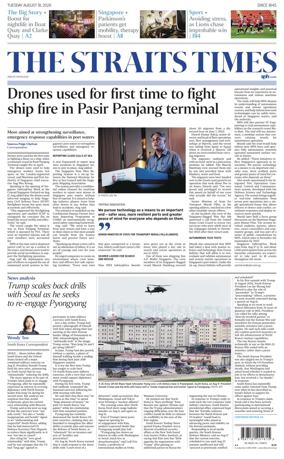 Cover of The Straits Times