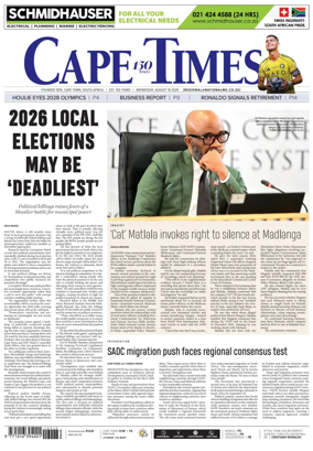 Cover of Cape Times
