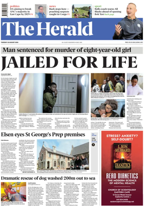 Cover of The Herald (South Africa)