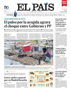 Cover of EL PAIS primera edicion