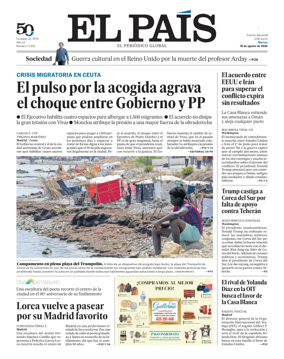 Cover of EL PAIS Valencia
