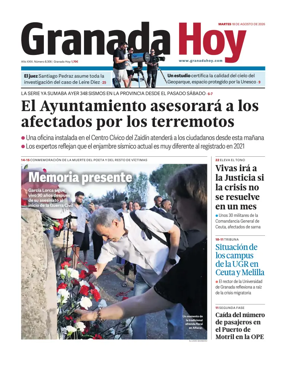 Cover of Granada Hoy