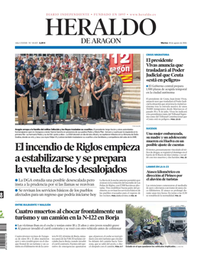 Cover of Heraldo de Aragon