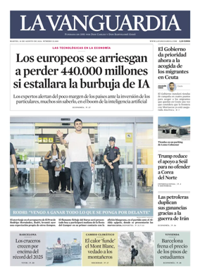 Cover of La Vanguardia