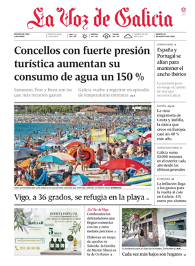 Cover of La Voz de Galicia (Vigo)