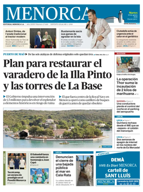 Cover of Menorca Diario Insular