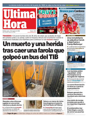 Cover of Ultima Hora