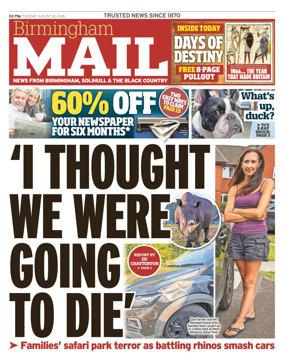 Cover of Birmingham Mail