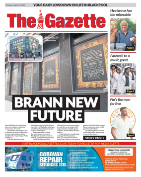 Cover of Blackpool Gazette