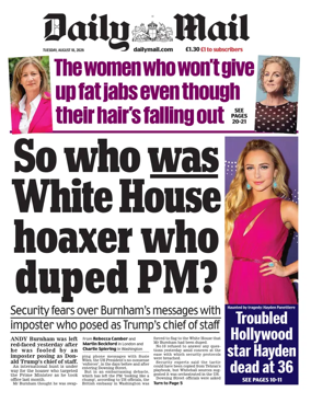 Cover of Daily Mail