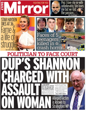 Cover of Daily Mirror (Northern Ireland)