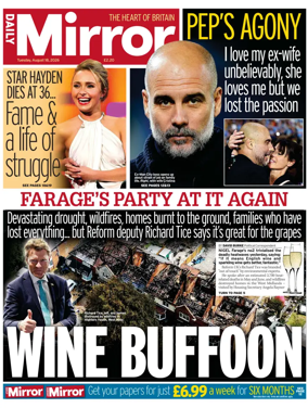 Cover of Daily Mirror