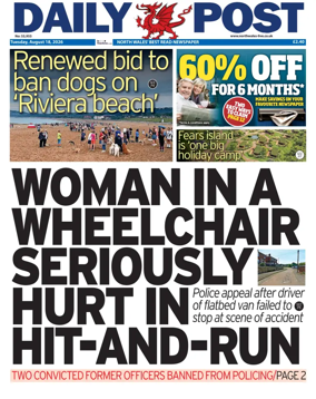Cover of Daily Post (North Wales)