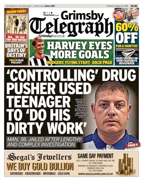 Cover of Grimsby Telegraph
