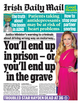 Cover of Irish Daily Mail