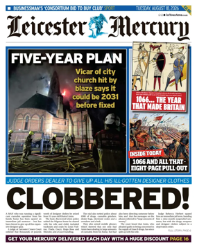 Cover of Leicester Mercury
