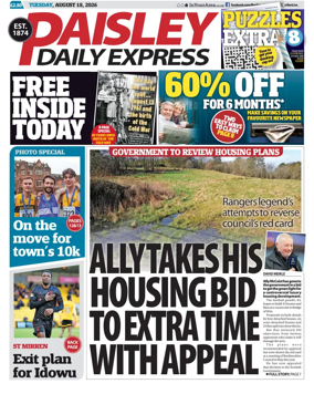 Cover of Paisley Daily Express