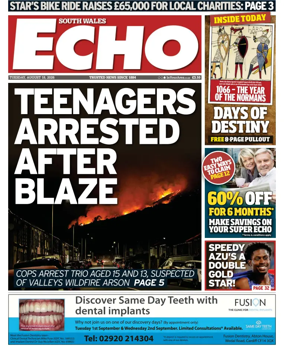 Cover of South Wales Echo