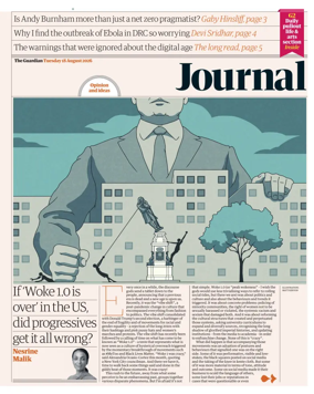 Cover of The Guardian e-paper Journal
