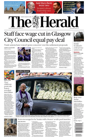 Cover of The Herald (Scotland)
