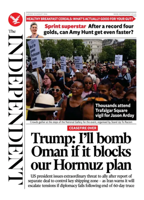 Cover of The Independent