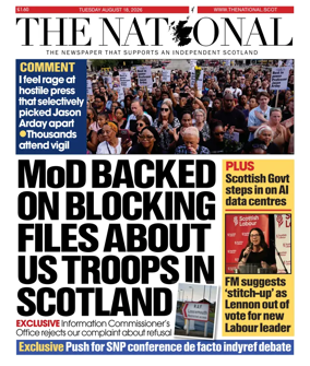 Cover of The National (Scotland)