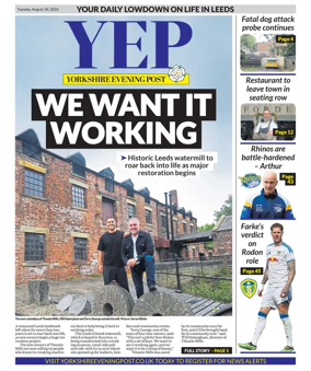 Cover of Yorkshire Evening Post