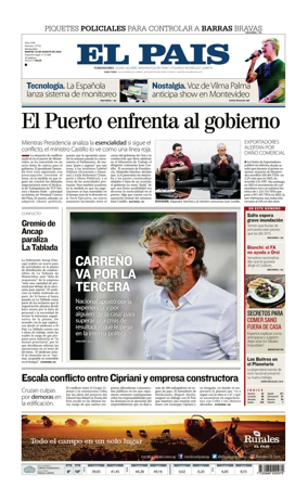 Cover of El Pais (Uruguay)