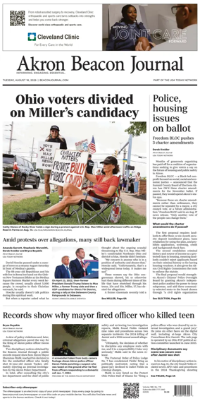 Cover of Akron Beacon Journal