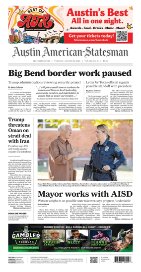 Cover of Austin American-Statesman