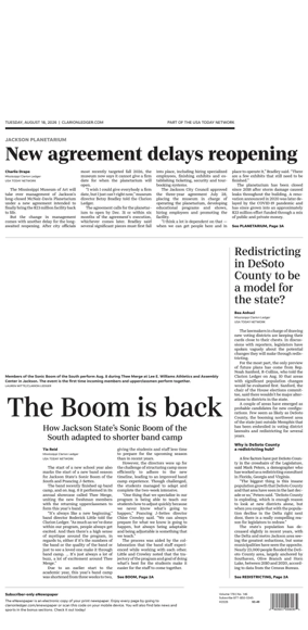 Cover of Clarion Ledger