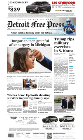 Cover of Detroit Free Press
