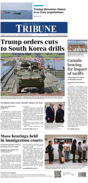 Cover of Great Falls Tribune