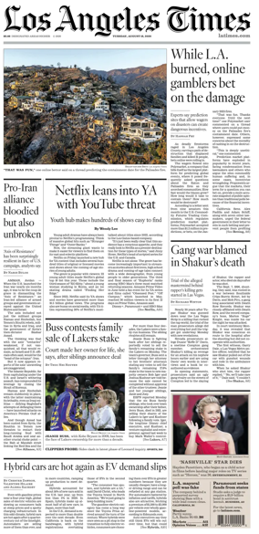 Cover of Los Angeles Times