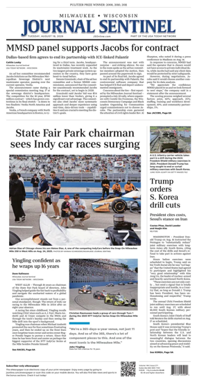 Cover of Milwaukee Journal Sentinel