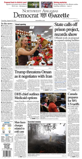Cover of Northwest Arkansas Democrat-Gazette