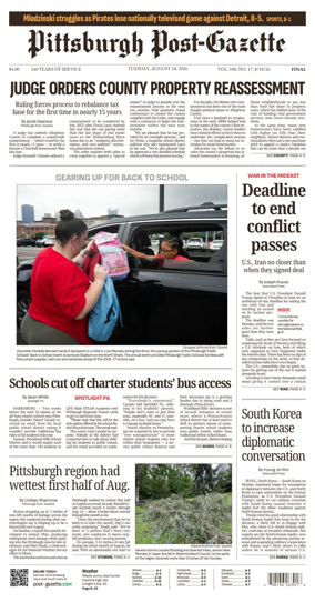 Cover of Pittsburgh Post-Gazette