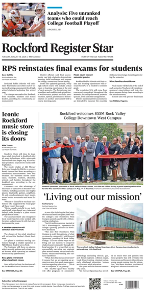 Cover of Rockford Register Star