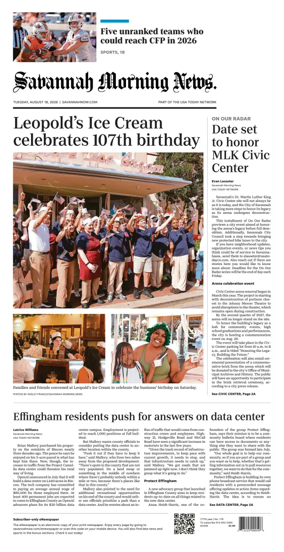 Cover of Savannah Morning News